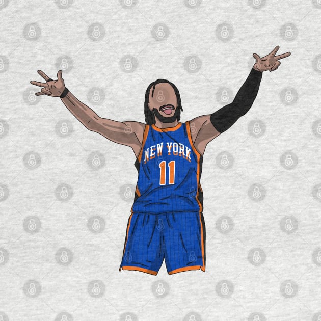 Jalen Brunson 3 Point Celebration Pose by Luna Illustration